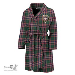 Scottish MacFarlane Hunting Modern Clan Family Crest Tartan Bathrobe