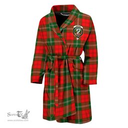 Scottish Lennox Modern Clan Family Crest Tartan Bathrobe