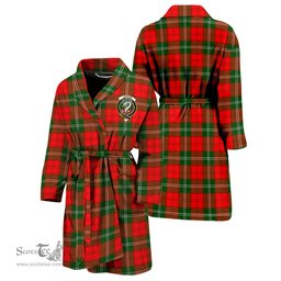 Scottish Lennox Modern Clan Family Crest Tartan Bathrobe