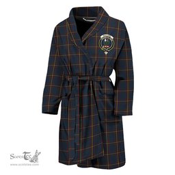 Scottish MacLaine of Lochbuie Hunting Clan Family Crest Tartan Bathrobe
