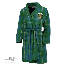 Scottish Hay Hunting Clan Family Crest Tartan Bathrobe
