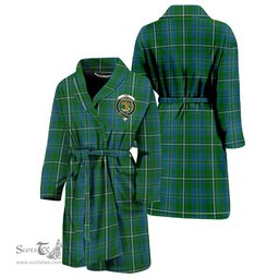 Scottish Hay Hunting Clan Family Crest Tartan Bathrobe
