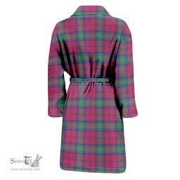 Scottish Lindsay Ancient Clan Family Crest Tartan Bathrobe