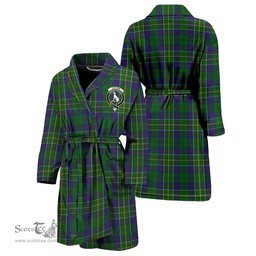 Scottish Hunter of Hunterston Clan Family Crest Tartan Bathrobe