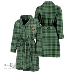 Scottish MacDonald Lord of the Isles Hunting Clan Family Crest Tartan Bathrobe