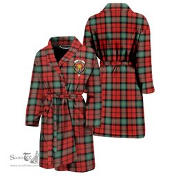 Scottish Kerr Ancient Clan Family Crest Tartan Bathrobe