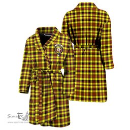 Scottish Jardine Modern Clan Family Crest Tartan Bathrobe