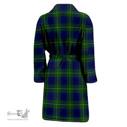 Scottish Johnstone-Johnston Modern Clan Family Crest Tartan Bathrobe