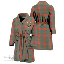 Scottish MacKintosh Ancient Clan Family Crest Tartan Bathrobe