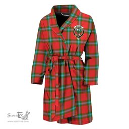 Scottish MacLaine of Loch Buie Clan Family Crest Tartan Bathrobe