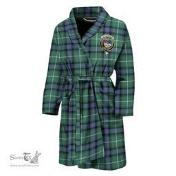 Scottish MacDonald of the Isles Hunting Ancient Clan Family Crest Tartan Bathrobe