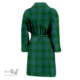 Scottish Irvine of Bonshaw Clan Family Crest Tartan Bathrobe