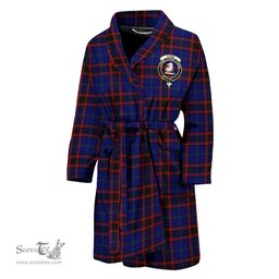 Scottish Home Modern Clan Family Crest Tartan Bathrobe