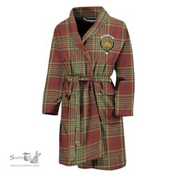 Scottish MacGillivray Hunting Ancient Clan Family Crest Tartan Bathrobe