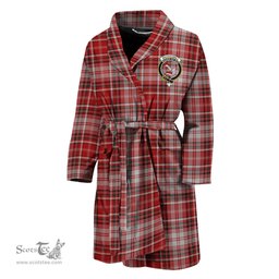 Scottish MacDougall Dress Clan Family Crest Tartan Bathrobe