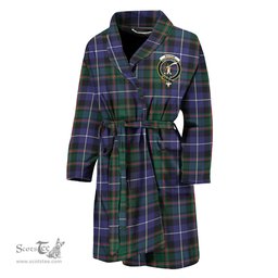 Scottish MacRae Hunting Modern Clan Family Crest Tartan Bathrobe