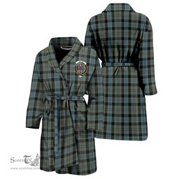 Scottish Ogilvie (Ogilvy) Hunting Clan Family Crest Tartan Bathrobe