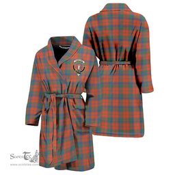 Scottish Robertson Ancient Clan Family Crest Tartan Bathrobe
