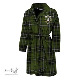 Scottish MacLean Hunting Clan Family Crest Tartan Bathrobe
