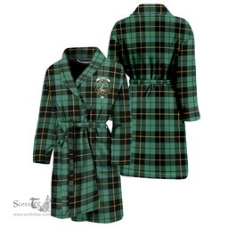 Scottish Wallace Hunting Ancient Clan Family Crest Tartan Bathrobe