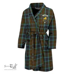 Scottish MacTavish Hunting Clan Family Crest Tartan Bathrobe
