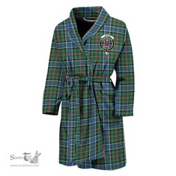 Scottish Ogilvie (Ogilvy) Hunting Ancient Clan Family Crest Tartan Bathrobe
