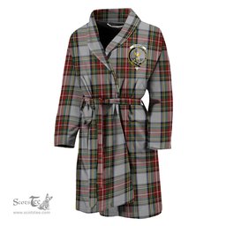 Scottish Stewart Dress Clan Family Crest Tartan Bathrobe