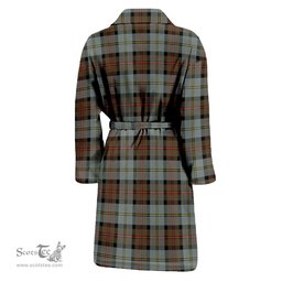 Scottish MacLeod of Harris Weathered Clan Family Crest Tartan Bathrobe