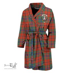 Scottish MacLean of Duart Ancient Clan Family Crest Tartan Bathrobe