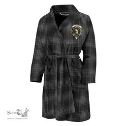 Scottish Stewart Mourning Clan Family Crest Tartan Bathrobe