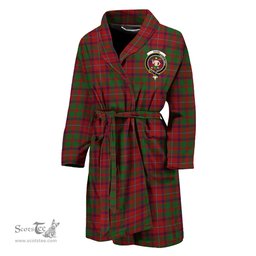 Scottish Shaw of Tordarroch Red Dress Clan Family Crest Tartan Bathrobe