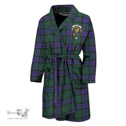 Scottish Sinclair Hunting Modern Clan Family Crest Tartan Bathrobe