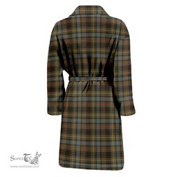 Scottish Stewart Hunting Weathered Clan Family Crest Tartan Bathrobe