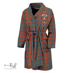 Scottish Matheson Ancient Clan Family Crest Tartan Bathrobe