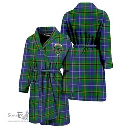 Scottish Turnbull Hunting Clan Family Crest Tartan Bathrobe