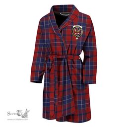 Scottish Wishart Dress Clan Family Crest Tartan Bathrobe