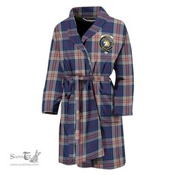 Scottish Stewart of Appin Hunting Dress Clan Family Crest Tartan Bathrobe