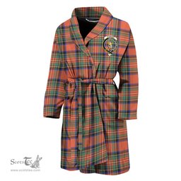 Scottish Stewart Royal Ancient Clan Family Crest Tartan Bathrobe
