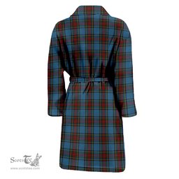 Scottish Stewart Royal Blue Clan Family Crest Tartan Bathrobe