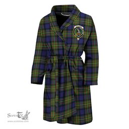 Scottish MacLaren Modern Clan Family Crest Tartan Bathrobe