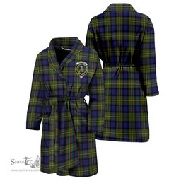 Scottish MacLaren Modern Clan Family Crest Tartan Bathrobe