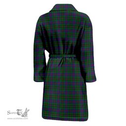Scottish Wood Clan Family Crest Tartan Bathrobe