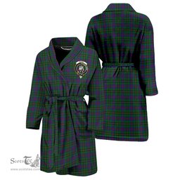 Scottish Wood Clan Family Crest Tartan Bathrobe
