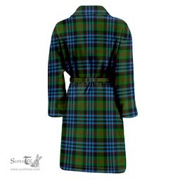 Scottish Newlands of Lauriston Clan Family Crest Tartan Bathrobe