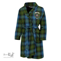 Scottish MacNeil of Barra Clan Family Crest Tartan Bathrobe