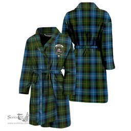 Scottish MacNeil of Barra Clan Family Crest Tartan Bathrobe