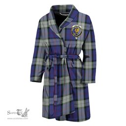 Scottish Sinclair Dress Clan Family Crest Tartan Bathrobe