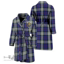 Scottish Sinclair Dress Clan Family Crest Tartan Bathrobe