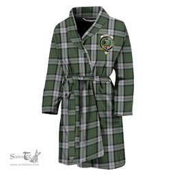 Scottish MacLaren Dress Clan Family Crest Tartan Bathrobe