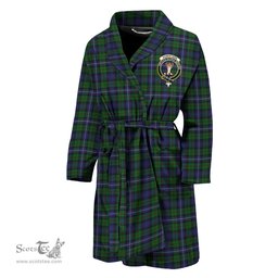 Scottish Robertson Hunting Clan Family Crest Tartan Bathrobe